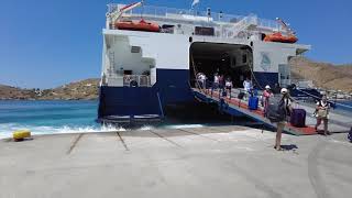Taking a Ferry From Santorini to Ios Island - Greek Island Ferry