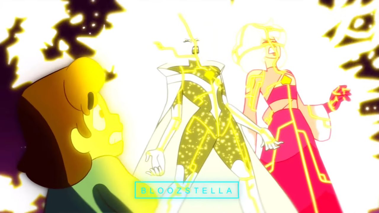 Blue Diamond AU | Yellow Shatters Pink n White