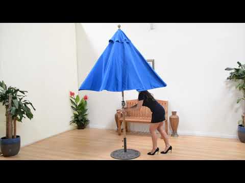 Galtech Rotational Tilt Patio Market Umbrellas Video
