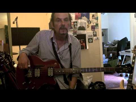 Prescott Niles .. Bass player for The Knack talks about the  Guild Bass he Cut 