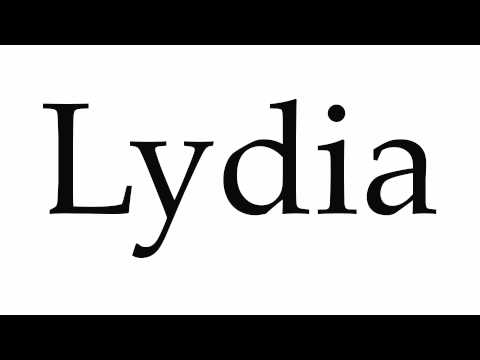 How to Pronounce Lydia