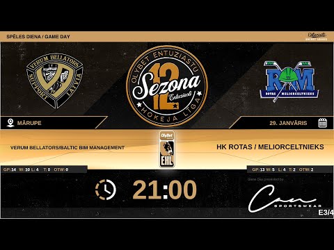 2023 01 29 HK Verum bellators/Baltic BIM management - HK HK ROTAS/Meliorceltnieks