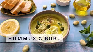 HUMMUS Z BOBU Z NUTKĄ MIĘTY 😍😍😍 letni przepis