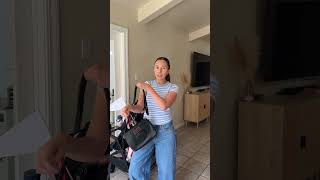 How I pack our disneyland stroller for 2 kids! #disneyland #disneymom #toddlermom #travelwithkids