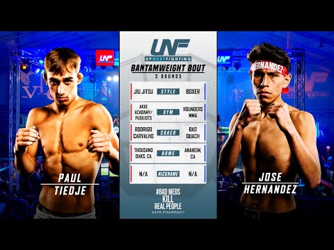 FULL BOUT: PAUL TIEDJE vs JOSE HERNANDEZ (Bantamweight) | Up Next Fighting 8
