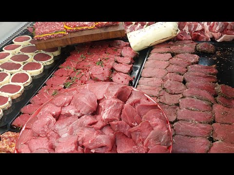 KASAP VİTRİNİ,BELARUS..HELAL MARKET#belarus #kuzueti #steakburger