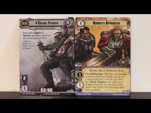 Colonel Straken & Black Templars Deck | Warhammer 40k Conquest LCG