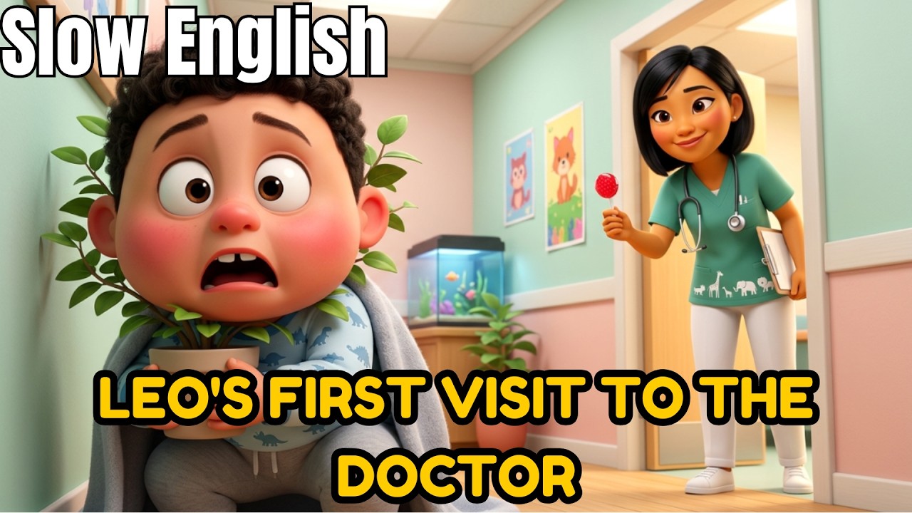 Leo's First Visit to the Doctor | Slow English for Beginners (A1–A2) ✔