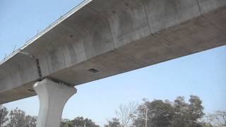 preview picture of video 'Hyderabad metro rail bridge'