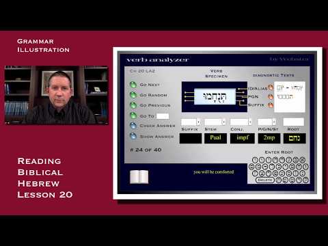 Reading Biblical Hebrew | Grammar Lesson 20: Pual and Hophal imperfect verb. Who has the "u?"