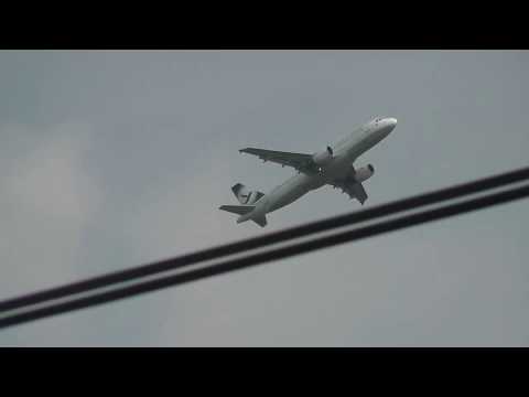 A320 take off from Poprad-Tatry airport