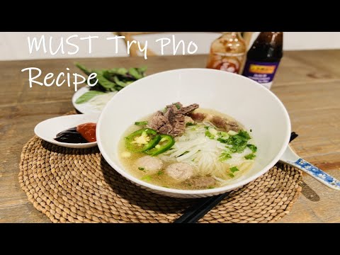 How to Make Vietnamese Pho Recipe | Easy, Fresh & Delicious- Beef Noodle Soup