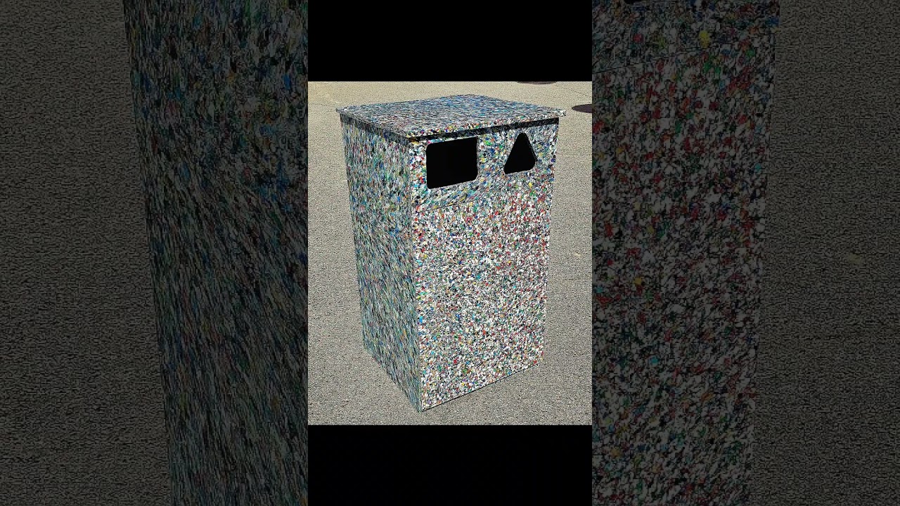 Innovative 100% Recycled Plastic Recycling Bin Revolutionizes Waste Management. PlasticRecycled.com