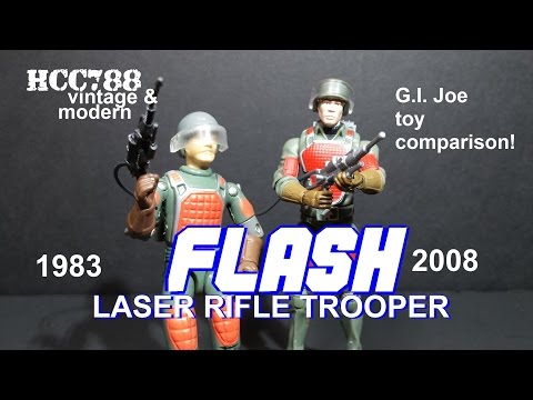 HCC788 modern & vintage FLASH - 1982/1983/2008 - G.I. Joe toy comparison!