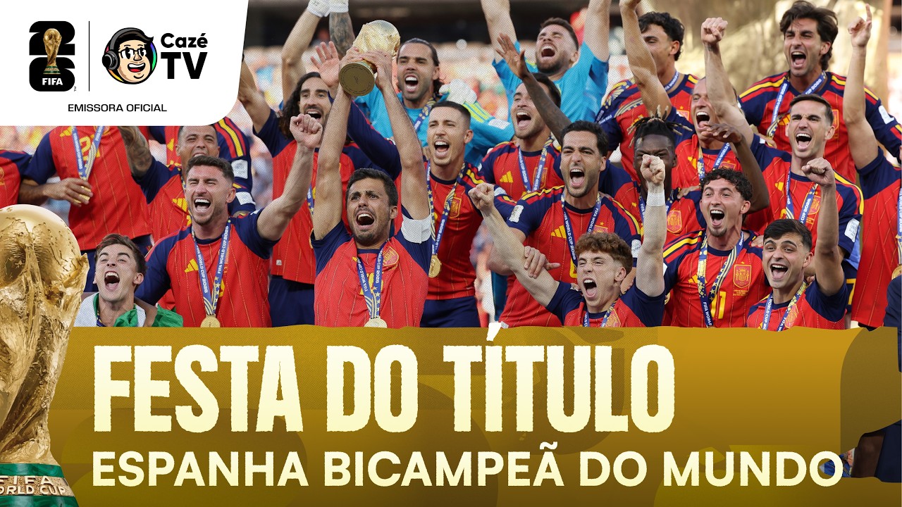 A ESPANHA É BICAMPEÃ DO MUNDO! CONFIRA A CERIMÔNIA DE PREMIAÇÃO DA COPA DO MUNDO FIFA™ 2026