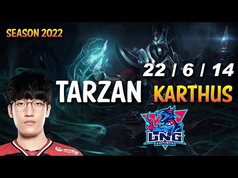 LNG Tarzan KARTHUS vs WUKONG Jungle - KR Ranked