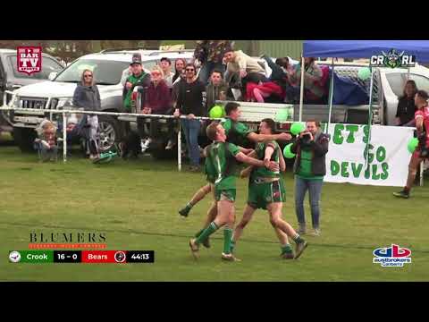 2018 CRRL - George Tooke Shield - 1st Grade Grand final HLights - Crookwell Green Devils v NC Bears