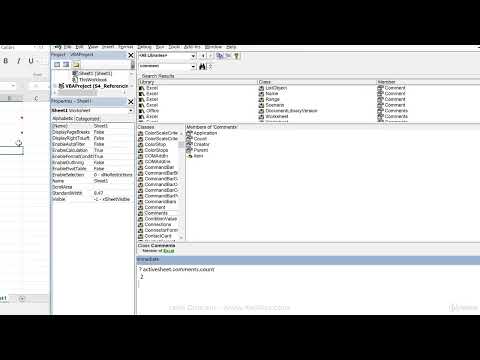 Excel vba.How to Find the Object, Property & Method