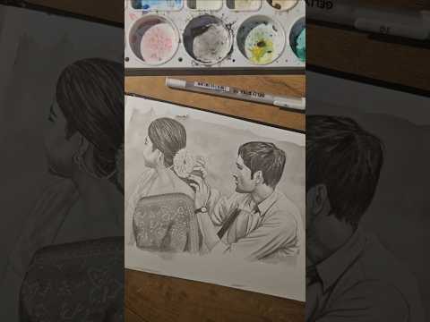 monochrome once again but improved 😛 #shorts #ytshorts #art #drawing #sketch #artist