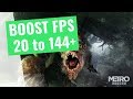 Metro Exodus : How to Increase your performance / BOOST your FPS on any PC!