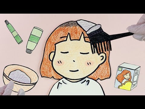 Stopmotion of me dying my friend's hair :: selfacoustic