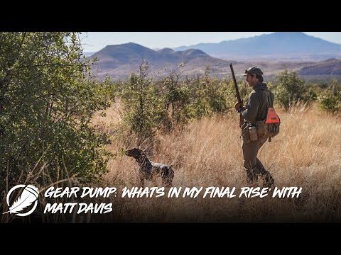 What's in my Upland Hunting Vest - Early Season Final Rise Setup | #finalrise