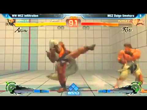 EVO 2012 SSF4AE 2012 Top 8 - Infiltration vs Daigo Umehara