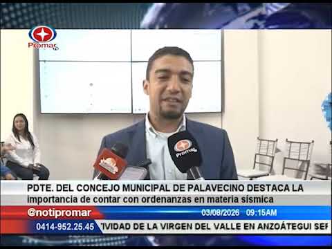 Consejo municipal de Palavecino destaca la importancia de contar con ordenanzas en materia sísmica