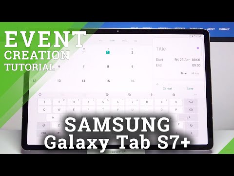 How to Add Event to Calendar in Samsung Galaxy Tab S7+?