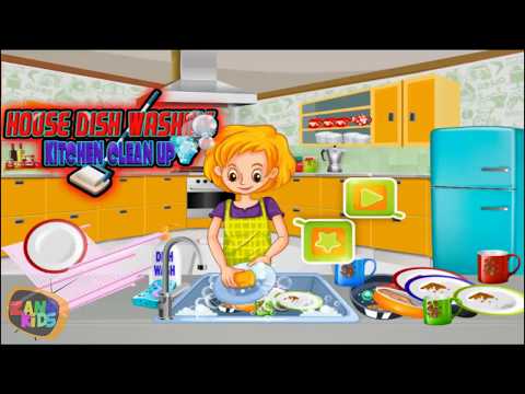 House Dish Washing Kitchen Clean up : Cleaning Sim - Gameplay Android Games