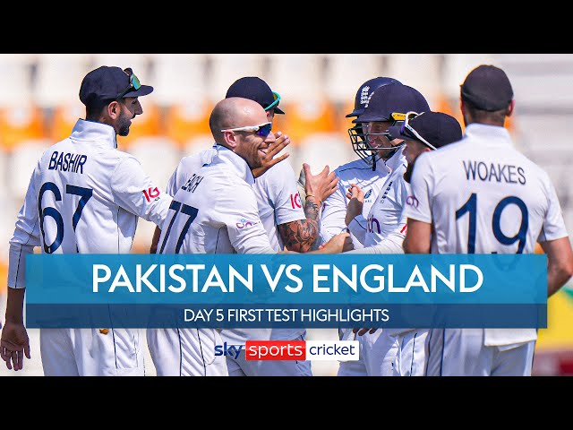 Jack Leach SHINES in final day of incredible first test | Pakistan vs England | Day Five Highlights