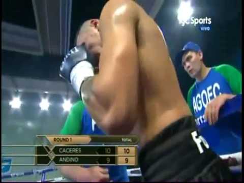 Marcelo Caceres TKO9 Guillermo Andino  WBC Latino Middleweight Title  8517