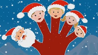 Papá Noel dedo familia | Navidad canciones para niños | festival canción | Santa Claus Finger Family