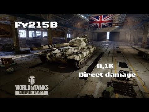 Fv215B in Nomonhan: 8,1K direct damage | World of Tanks | Wot console
