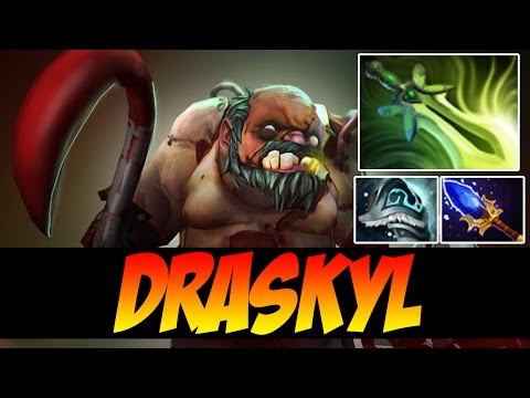 Draskyl Plays Pudge WITH BUTTERFLY - Dota 2