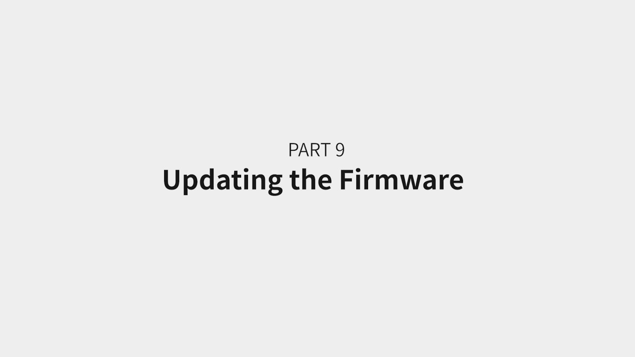Updating the Firmware