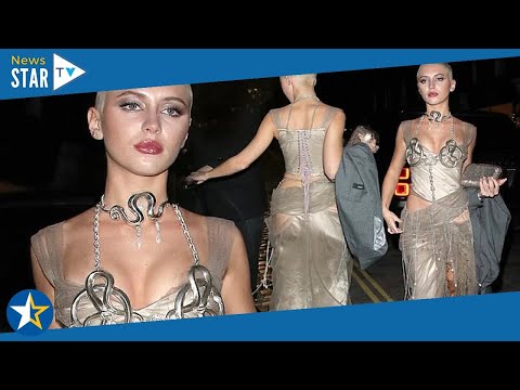 Fashion Awards 2021: Iris Law looks steps out after Fashion Awards wearing a silver bra 257535