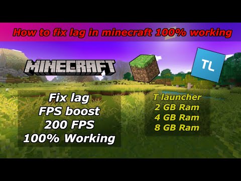 Lag Fix In Minecraft | FPS Boost | Tlauncher | 100% Working - Minecraft Lag Fix