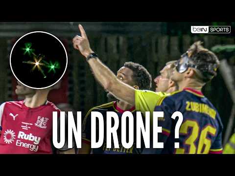 UN DRONE arrête le match d'ARSENAL contre Fleetwood Town