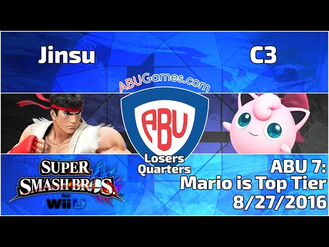 ABU Monthly 7: Jinsu (Ryu) vs. C3 (Jigglypuff) - Smash 4 Singles Losers Quarters