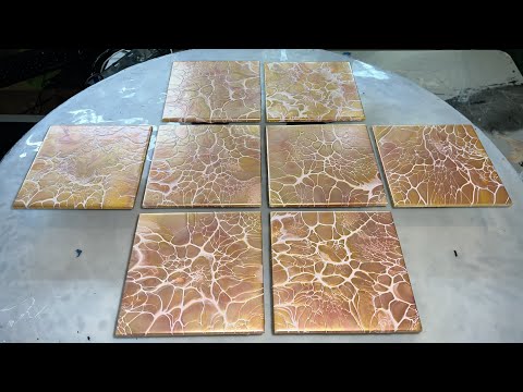 #27, Shelee Art Bloom, 15x15cm tile’s, 8x Tile Coasters