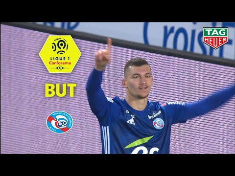 But Ludovic AJORQUE (69') / RC Strasbourg Alsace - Olympique Lyonnais (2-2)  (RCSA-OL)/ 2018-19