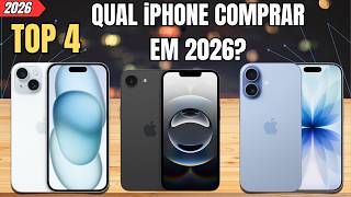 Qual Iphone VALE MAIS a PENA em 2026? iPHONE 16e vs iPHONE 15 vs iPHONE 16 vs iPHONE 17