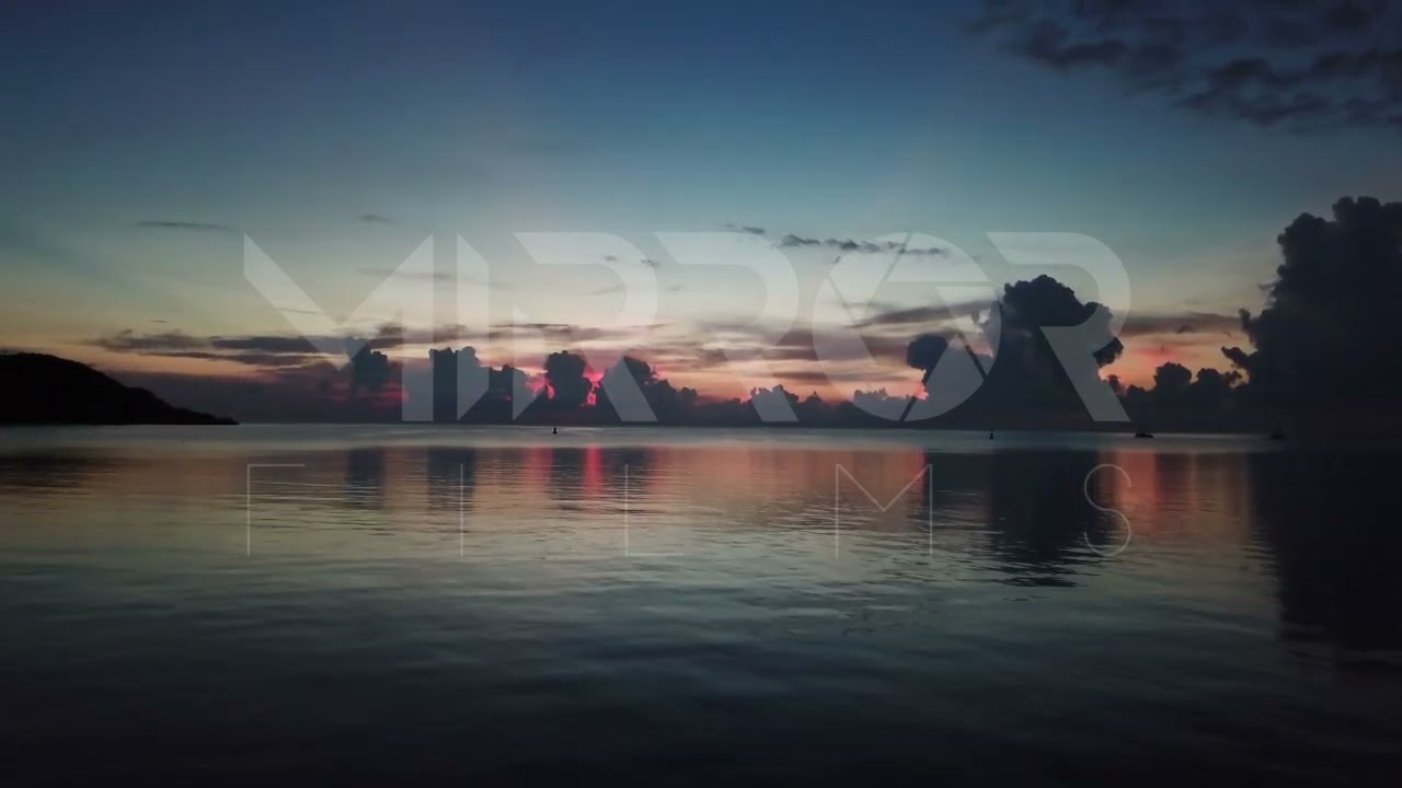 Anochecer en el mar isla Providencia