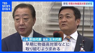 高市新総裁誕生に野党「スピーディーな物価高対策を」 連立入り協議に応じるとした維新は高市氏の考えを「聞いてみたい」｜TBS NEWS DIG