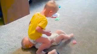 Cute Laughing Baby and Siblings Playing Together   Funny Baby Shorts Videos