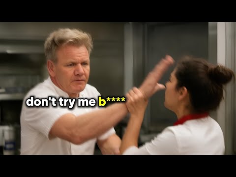10 Times Gordon Ramsay Got Attacked in Hell's Kitchen!