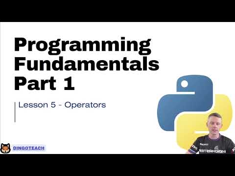 Nsw Software Engineering Topic 1 Python Part 5 Operators