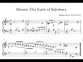 🎹W.BYRD✨THE EARL OF SALISBURY (Pavane & Gigue) - Piano +🎼SHEET MUSIC