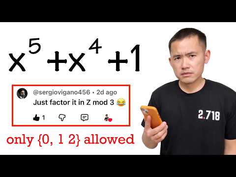 Factoring x^5+x^4+1 but with only 0, 1, & 2